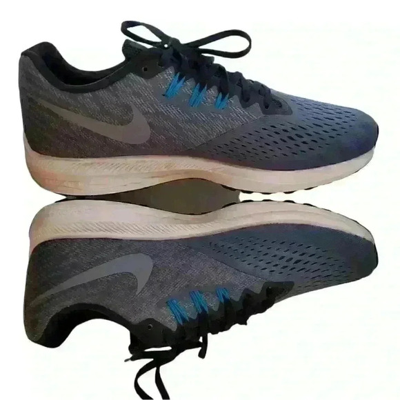 Nike Zoom Winflo 4 Men's Grey Running Sneakers Shoe Size 11.5 - Picture 5 of 9